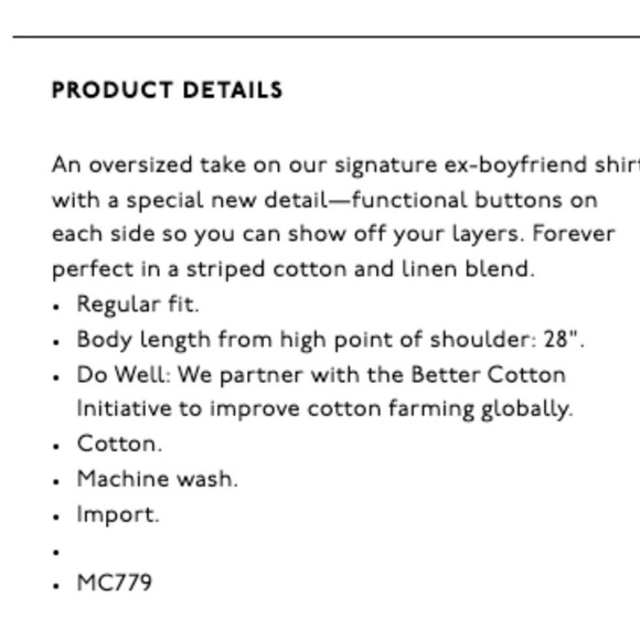 Madewell Side Button Ex Boyfriend Shirt - Picture 3 of 5